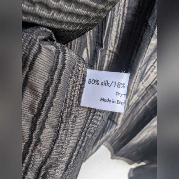 Vintage Eskandar Neiman Marcus Silk Blend Crinkle Cropped Duster Size 0 - Picture 7 of 13